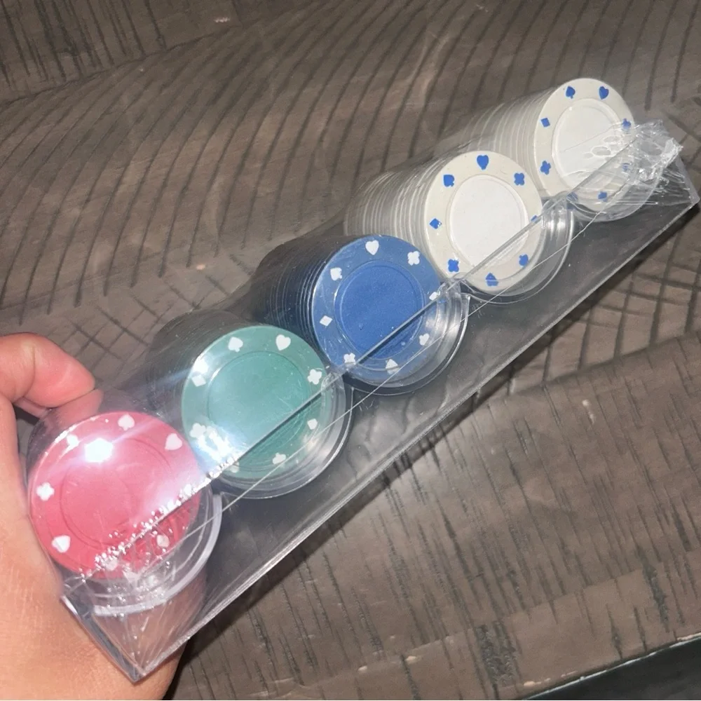 Multicolor Poker Chips Set